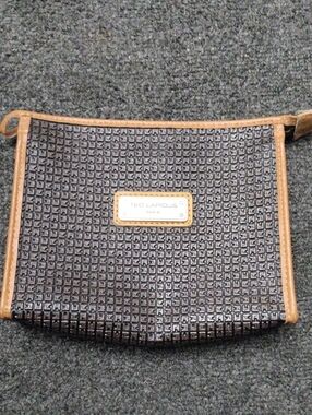 Ted Lapidus Black Patterned Clutch